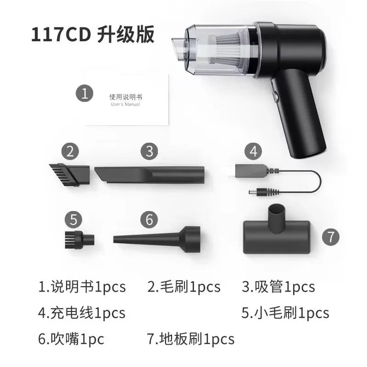 8000PA Wireless Car Vacuum Cleaner Blowable Cordless Handheld Auto Vacuums Portable Dual Use Mini Vacuum Cleaner For Car Home
