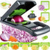 Multi functional kitchen vegetable slicer, grinder, diced, divided, 14/16 piece set vegetable slicer, potato grinder
